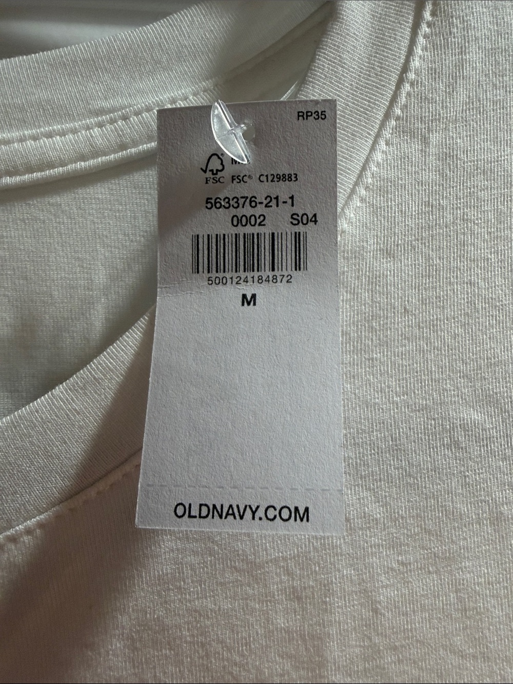 NWT! Old Navy (Size M) Maternity Snug White Crewneck Short Sleeve Women's Tee - Picture 2 of 6